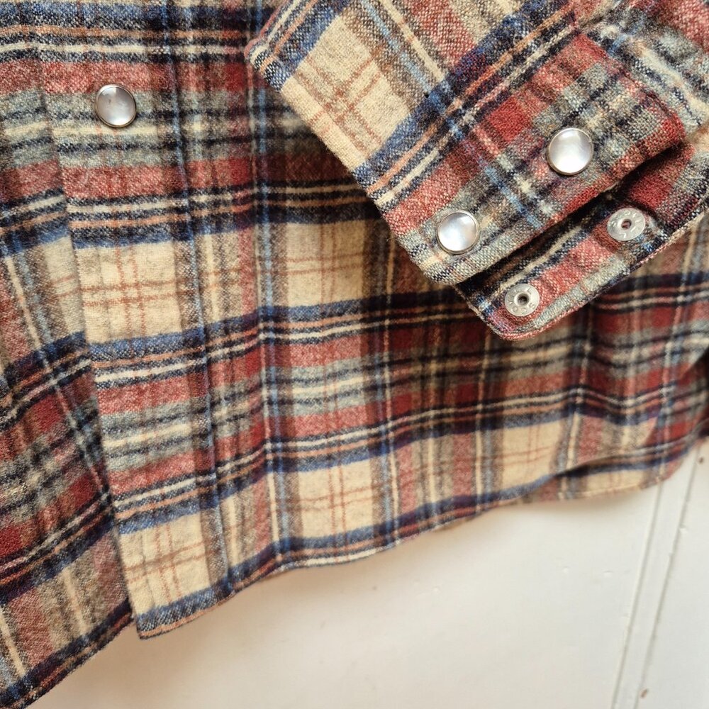 Tan Plaid Pendleton Jacket - Small - image 3
